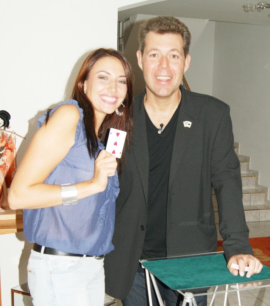 Anthony avec Delphine Wespiser Miss France 2012